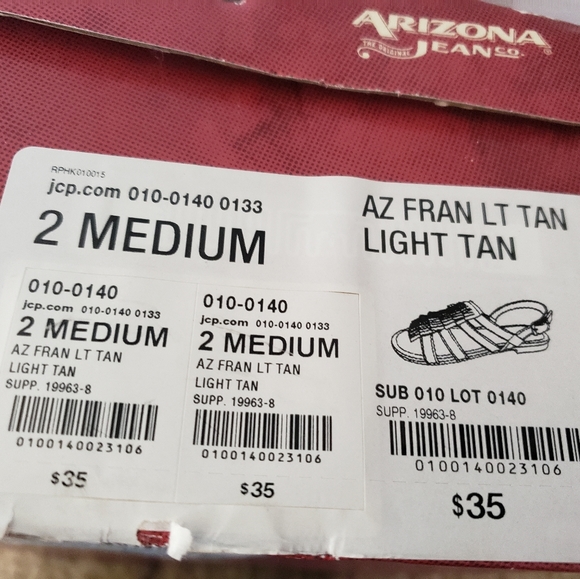 Girl's tan sandle with fringes - Picture 5 of 5